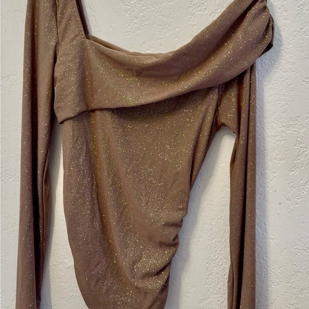 January 7 Sparkling Tan Top